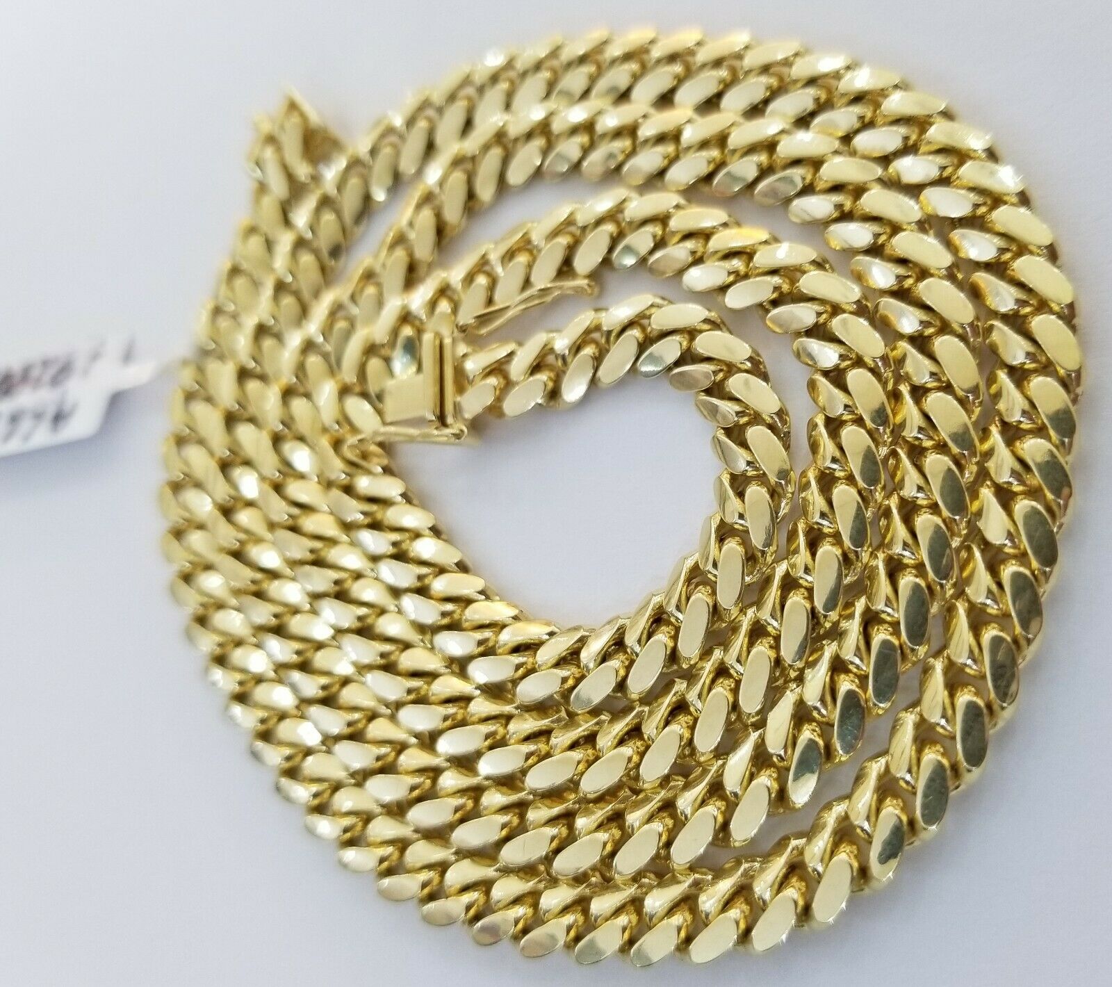 Real 14k Gold Chain Solid Necklace 26" 6mm Miami Cuban Link Solid 14kt Yellow - GoldenlinQ